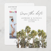 Fort Lauderdale Bruiloft Florida Save the Date Kaart (Voorkant / Achterkant)