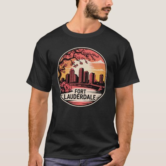 Fort Lauderdale City Florida USA T-shirt (Voorkant)