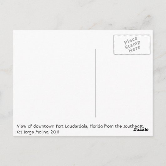 Fort Lauderdale, de stad Bright Tomorrows Briefkaart (Achterkant)