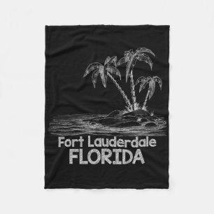 Fort Lauderdale Familie Vakantie Cruise Shirt Flor Fleece Deken