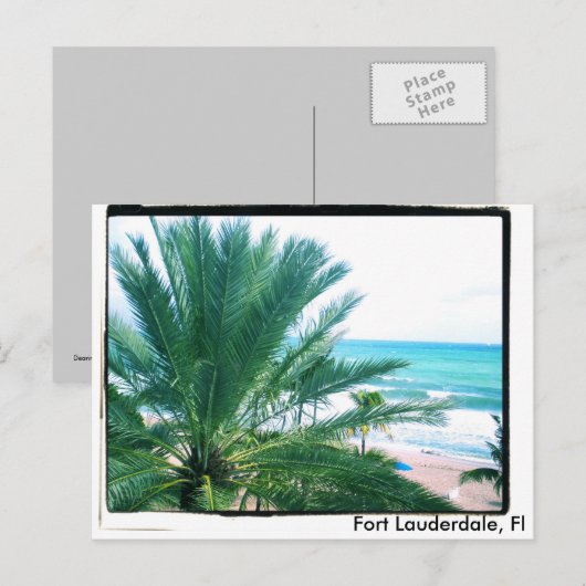 Fort Lauderdale, Fl Briefkaart (Voorkant / Achterkant)