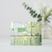 Fort Lauderdale, FL  Map Briefkaart (Staand voorkant)