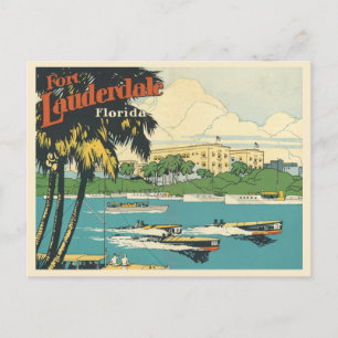 Fort Lauderdale Florida  20s Briefkaart