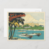 Fort Lauderdale Florida  20s Briefkaart (Voorkant / Achterkant)