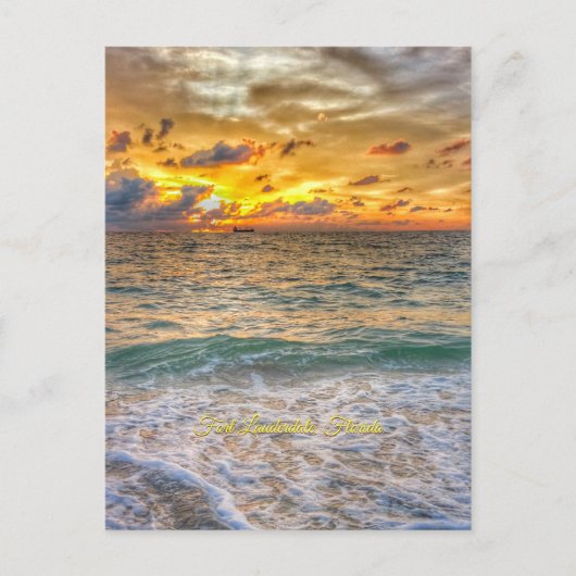 Fort Lauderdale, Florida - Aqua Burn Briefkaart (Voorkant)