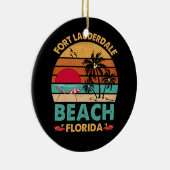 Fort Lauderdale Florida Beach FL Novelty Keramisch Ornament (Rechts)