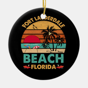 Fort Lauderdale Florida Beach FL Novelty Keramisch Ornament