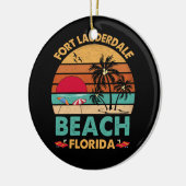 Fort Lauderdale Florida Beach FL Novelty Keramisch Ornament (Links)
