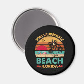 Fort Lauderdale Florida Beach FL Novelty Magneet (Voorkant / Achterkant)
