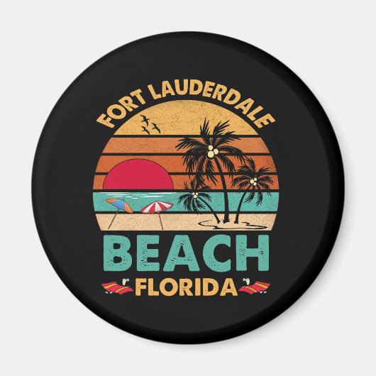 Fort Lauderdale Florida Beach FL Novelty Magneet (Voorkant)