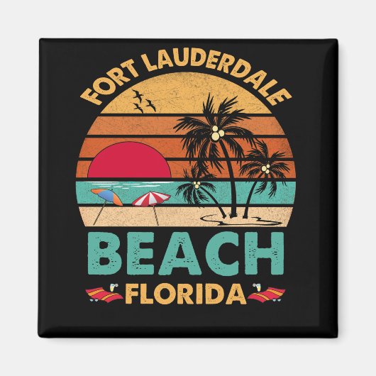 Fort Lauderdale Florida Beach FL Novelty Magneet (Voorkant)