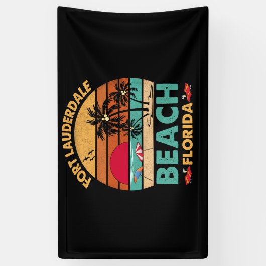 Fort Lauderdale Florida Beach FL Novelty Spandoek (Verticaal)
