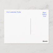 Fort Lauderdale Florida Beach & Ocean Briefkaart (Achterkant)