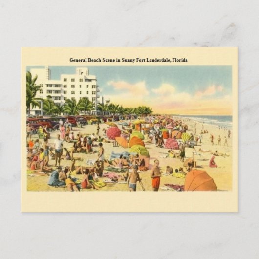 Fort Lauderdale Florida Beach Post Card Briefkaart (Voorkant)