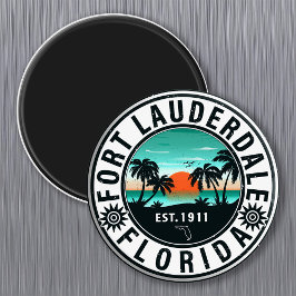 Fort Lauderdale Florida Beach Tropische Souvenirs Magneet
