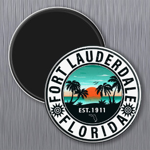 Fort Lauderdale Florida Beach Tropische Souvenirs Magneet