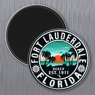 Fort Lauderdale Florida Beach Tropische Souvenirs Magneet