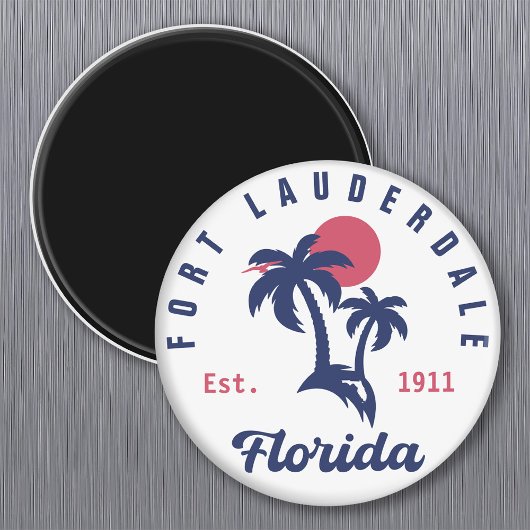 Fort Lauderdale Florida Beach Tropische Souvenirs Magneet