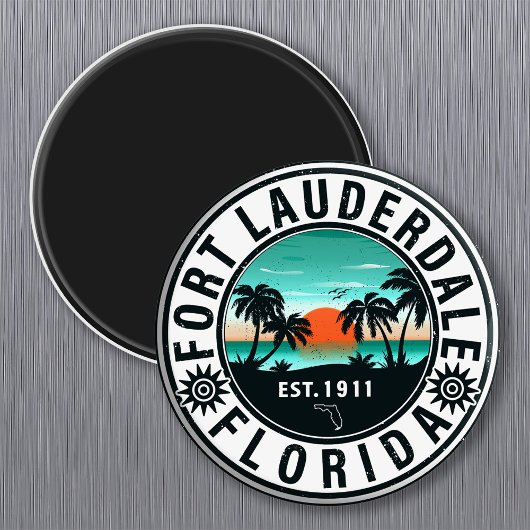 Fort Lauderdale Florida Beach Tropische Souvenirs Magneet