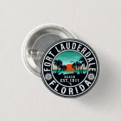 Fort Lauderdale Florida Beach Tropische Souvenirs Ronde Button 3,2 Cm (Voorkant /achterkant)