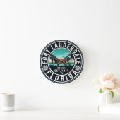 Fort Lauderdale Florida Beach Tropische Souvenirs Ronde Klok (Huis)