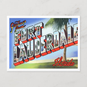 Fort Lauderdale, Florida  Big Letters Briefkaart