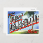 Fort Lauderdale, Florida  Big Letters Briefkaart (Voorkant / Achterkant)