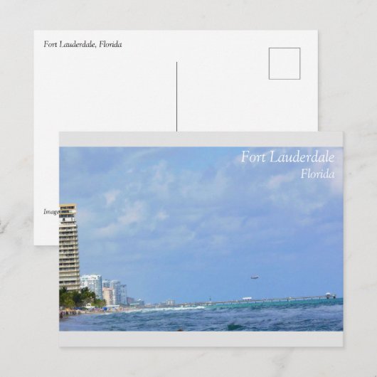 Fort Lauderdale, Florida Briefkaart (Voorkant / Achterkant)