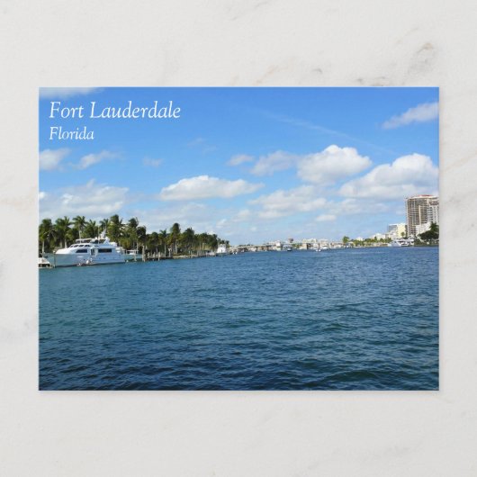 Fort Lauderdale, Florida Briefkaart (Voorkant)