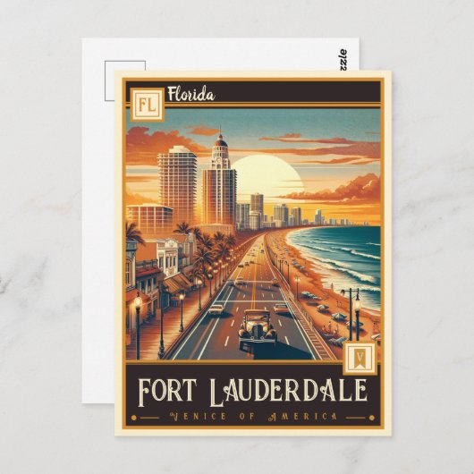 Fort Lauderdale, Florida | Briefkaart (Voorkant / Achterkant)