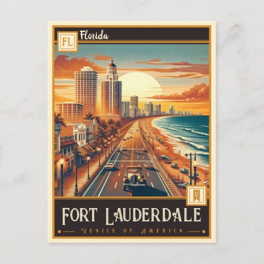 Fort Lauderdale, Florida |  Briefkaart (Voorkant)
