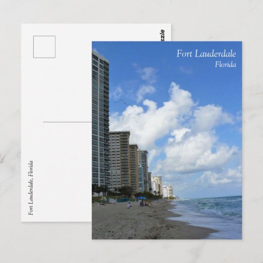 Fort Lauderdale, Florida Briefkaart (Voorkant / Achterkant)