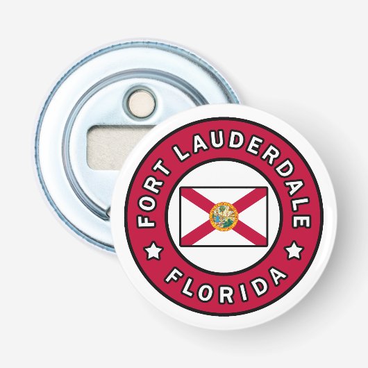 Fort Lauderdale Florida Button Flesopener (Voorkant)