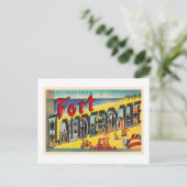 Fort Lauderdale Florida FL Briefkaart met grote le (Staand voorkant)