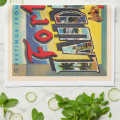 Fort Lauderdale Florida FL Briefkaart met grote le Theedoek (Gevouwen)