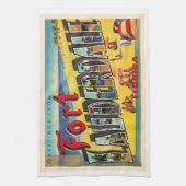 Fort Lauderdale Florida FL Briefkaart met grote le Theedoek (Verticaal)