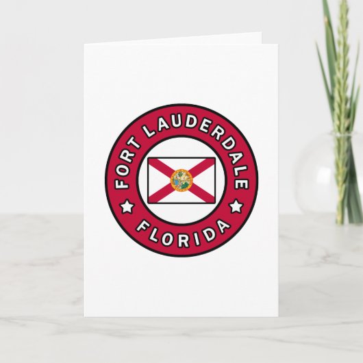 Fort Lauderdale Florida Kaart (Voorkant)