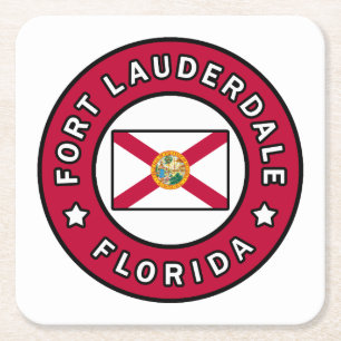 Fort Lauderdale Florida Kartonnen Onderzetters