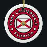 Fort Lauderdale Florida Keramisch Ornament<br><div class="desc">Fort Lauderdale Florida</div>