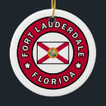Fort Lauderdale Florida Keramisch Ornament<br><div class="desc">Fort Lauderdale Florida</div>