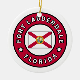 Fort Lauderdale Florida Keramisch Ornament