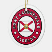 Fort Lauderdale Florida Keramisch Ornament (Links)