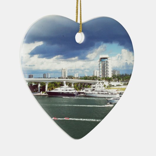 Fort lauderdale Florida Keramisch Ornament (Rechts)