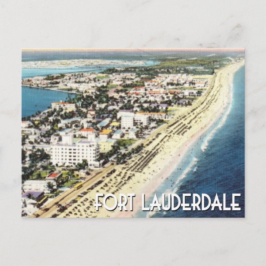 Fort Lauderdale Florida  luchtfoto Briefkaart (Voorkant)
