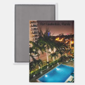 Fort Lauderdale Florida Magneet (Voorkant / Achterkant)