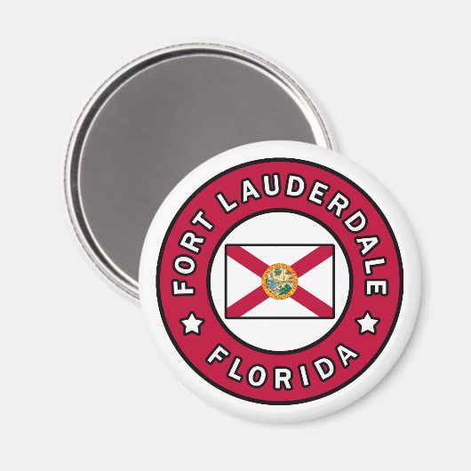 Fort Lauderdale Florida Magneet (Voorkant / Achterkant)