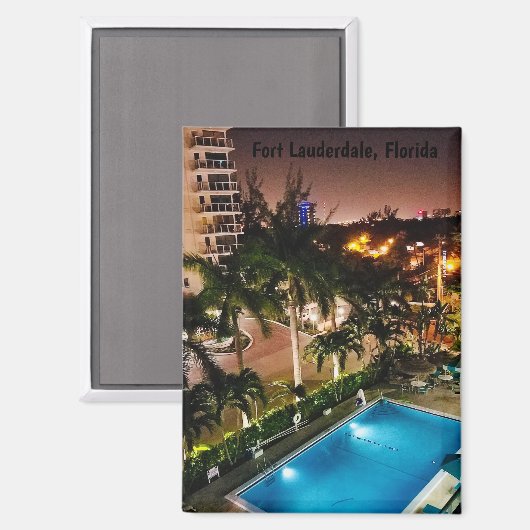 Fort Lauderdale Florida Magnet (Voorkant / Achterkant)