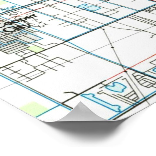Fort Lauderdale Florida Map (1985) Poster (Hoek)