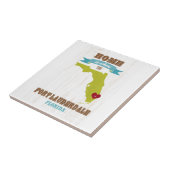 Fort Lauderdale, Florida Map - Home is waar Tegeltje (Zijkant)