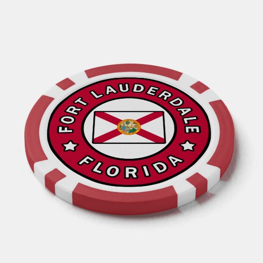 Fort Lauderdale Florida Poker Chips (Enkel)
